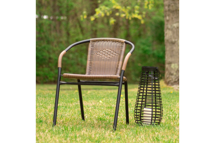 Pineville rattan stacking on sale patio dining chair